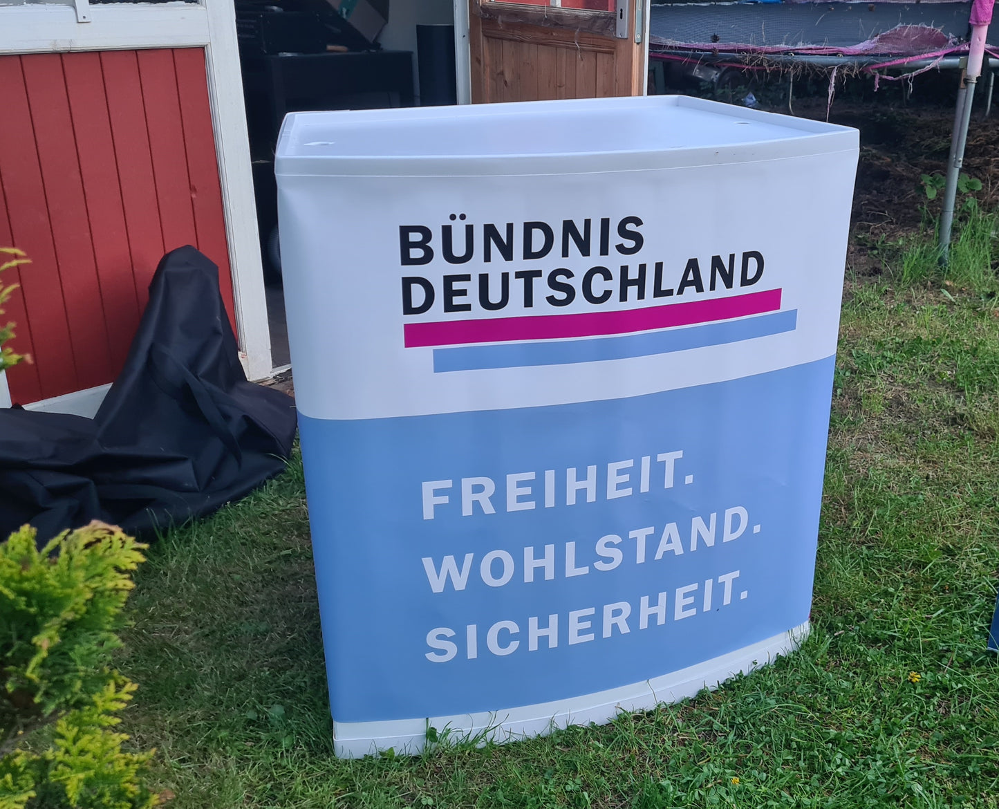 Infostand Motiv hell
