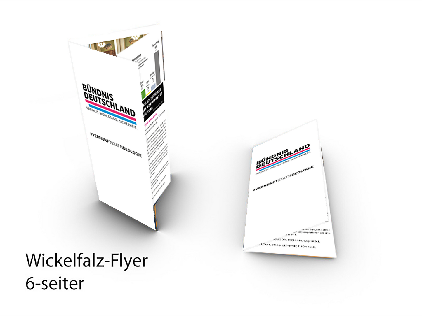 Flyer DIN lang 6-seitig