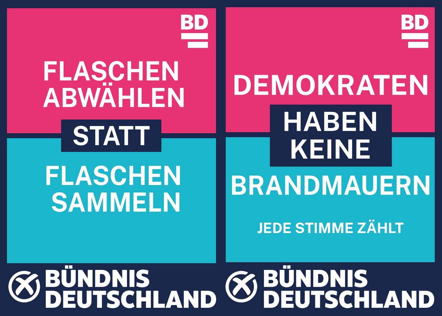 Wahlplakat Doppel-B1 20 Stk