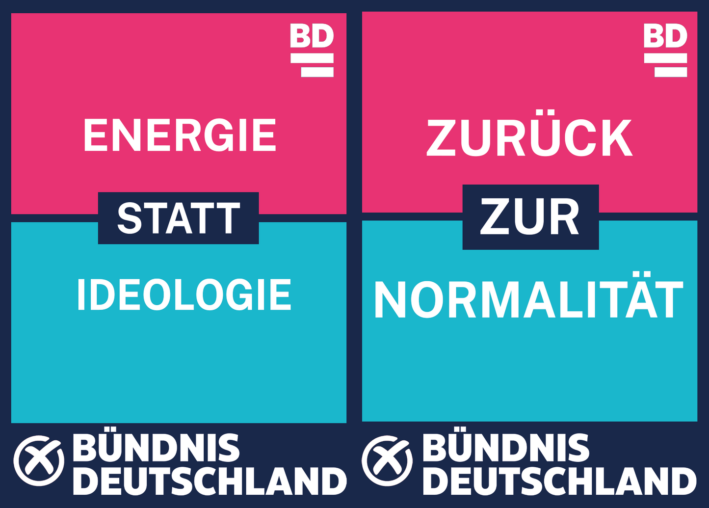Wahlplakat Doppel-B1 20 Stk