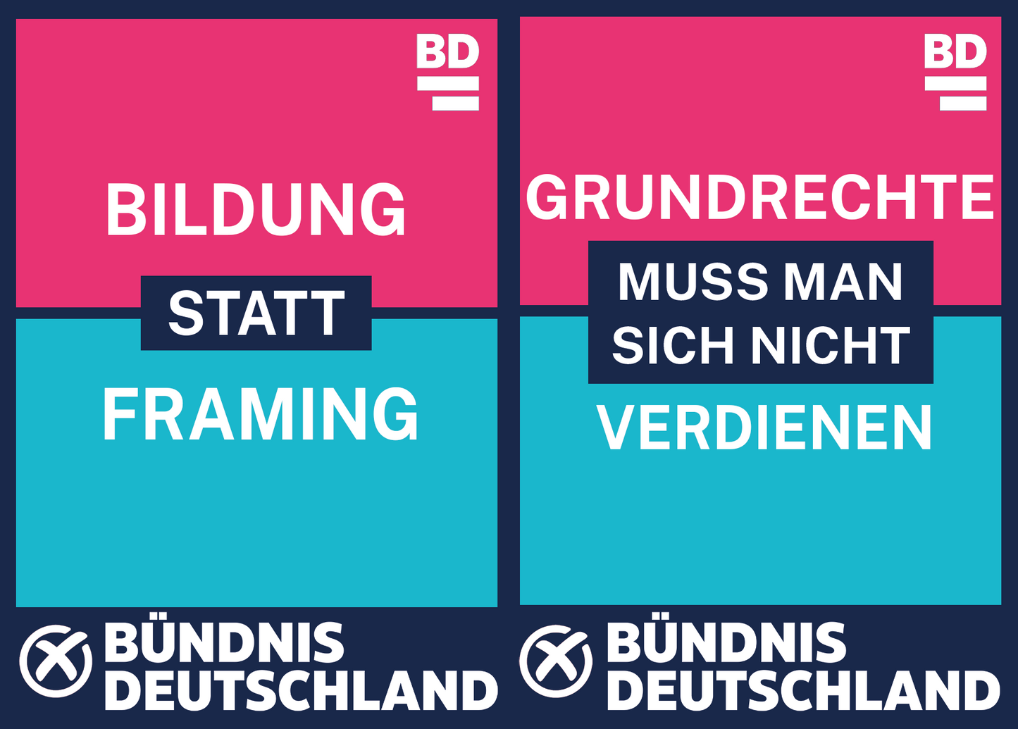 Wahlplakat Doppel-B1 20 Stk