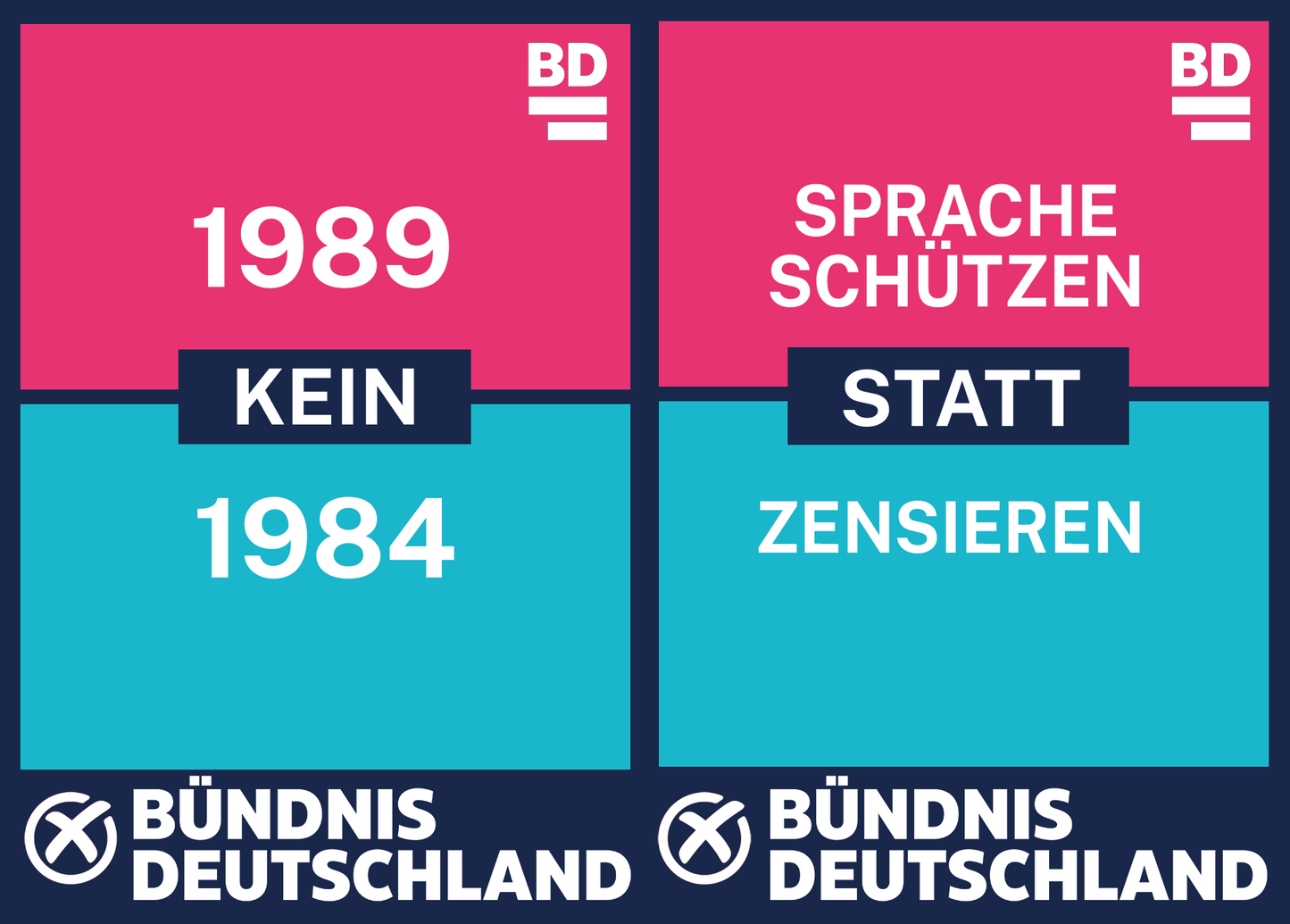 Wahlplakat Doppel-B1 20 Stk