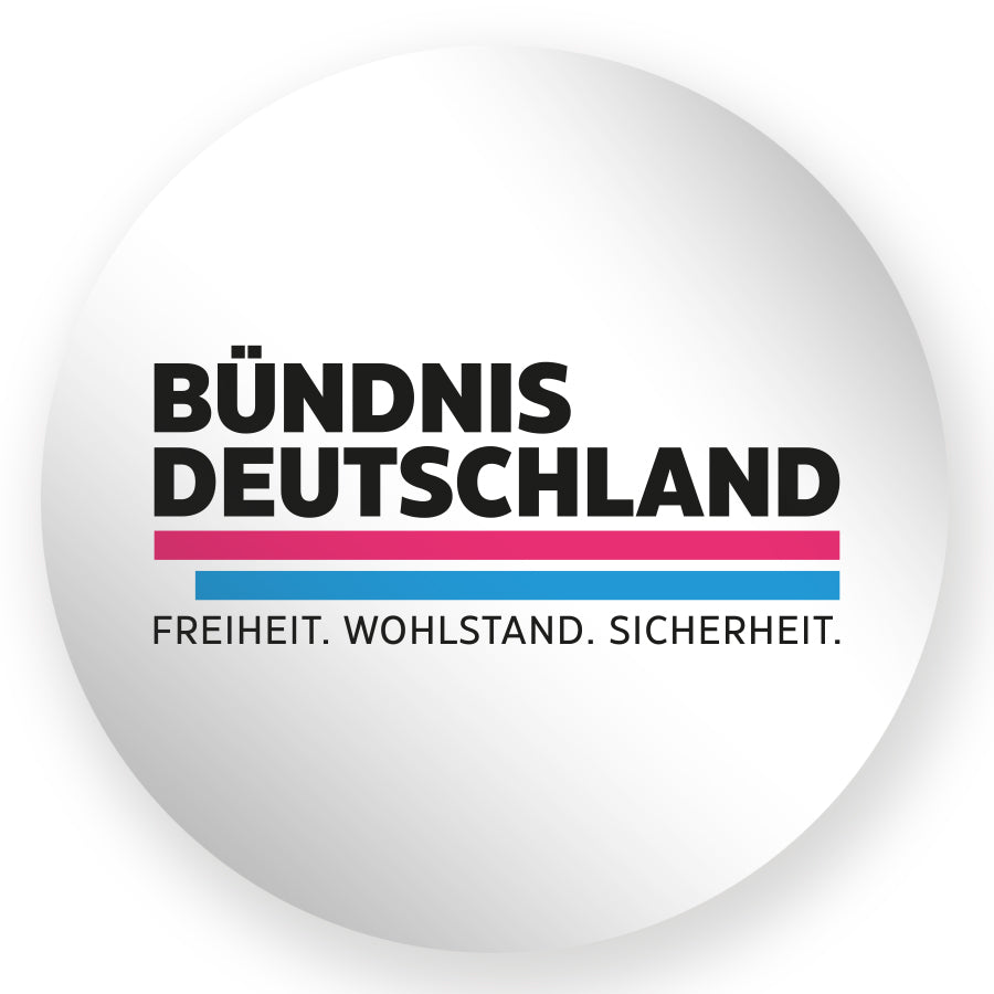 Aufkleber rund (1000 Stk) – Bündnis Deutschland Shop