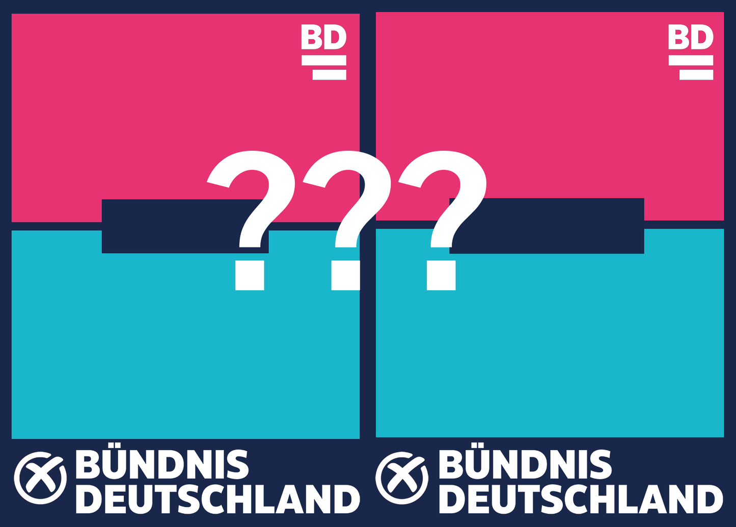 Wahlplakat Doppel-B1 20 Stk