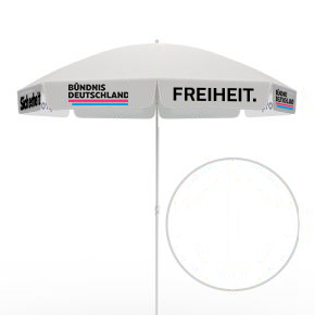 Schirm für Infostand weiß